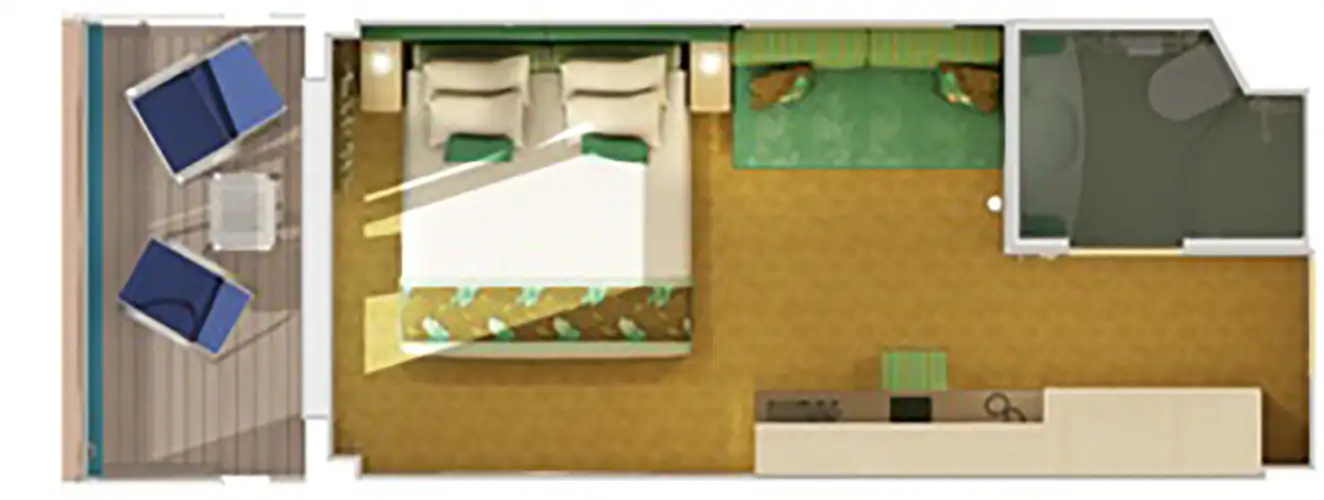 8S Cabine avec Balcon Cloud 9 Spa