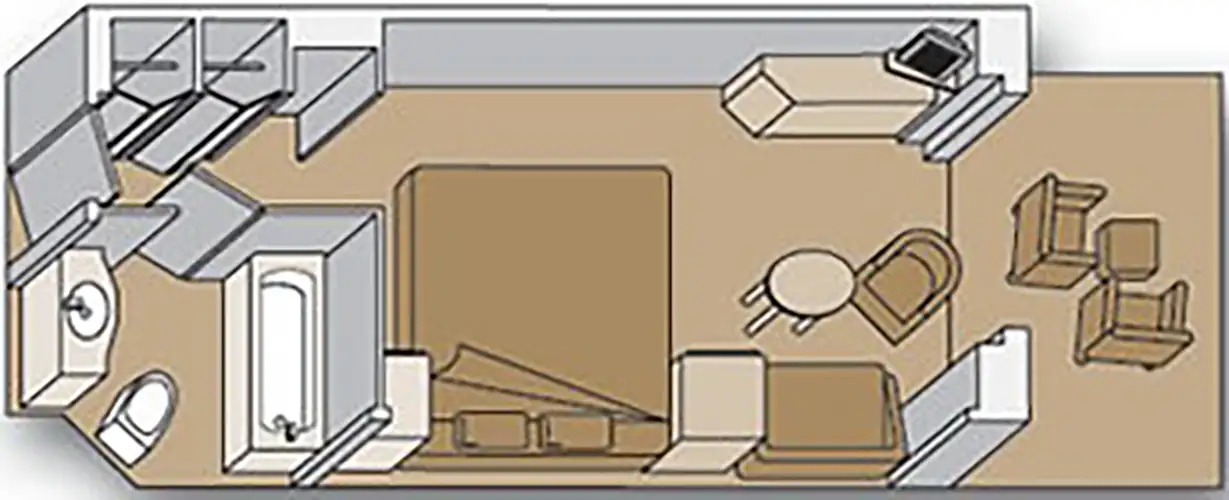 V Cabine avec Balcon